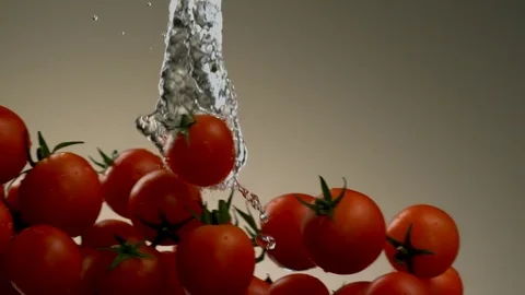 Flying tomatoes. Stock Footage 83722882