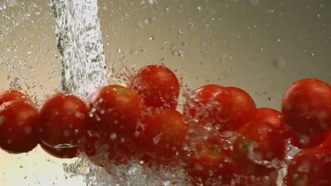 Flying tomatoes. Stock Footage 83722903
