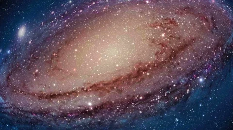 Flying Toward the Andromeda Galaxy Stock Footage 54763465