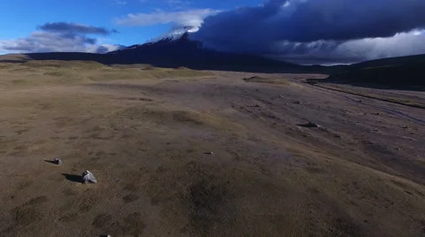 Flying Toward Cotapaxi Stock Footage 66384325