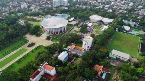 Flying towards BMICH Area Video stock 288230900