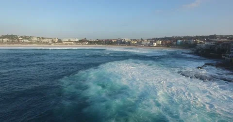 Flying towards Bondi Beach Stock Footage 60931722
