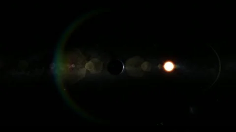 Flying towards a distant earth Stock Footage 10893172