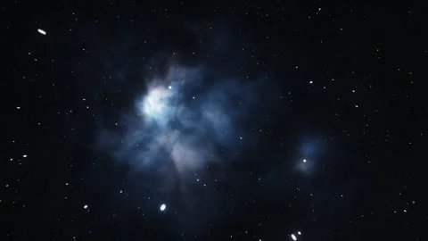 Flying towards a distant galaxy throught deep space at the speed of light. Видео 273521794