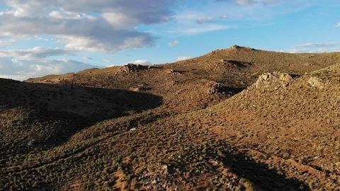Flying Towards Granite Hills Mining District near Reno Nevada Stock Footage 110822182