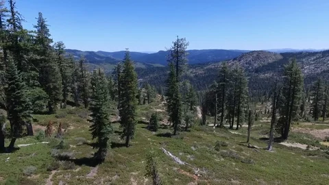 Flying towards the lake Stock Footage 95876071