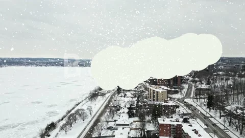 Flying towards lake simcoe Stock Footage 232349287