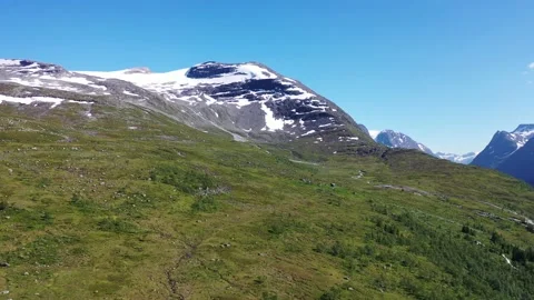 Flying towards mountain in Norway Stock Footage 157697078