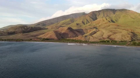 Flying towards olowalu Stock Footage 147555372