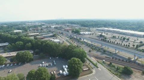 Flying Towards Pubic Train System 스톡 동영상 50922572
