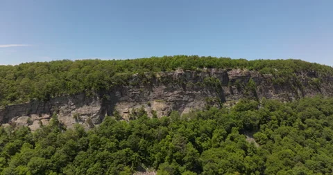 Flying Towards Shawangunk Ridge Stock Footage 329853597