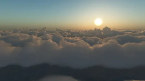 Flying towards the sun 動画素材 5297351