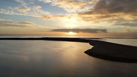 Flying towards sunrise Stock Footage 320833586