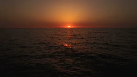 Flying towards sunset Stock Footage 101707041