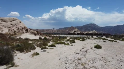 Flying towards train at moderate speed Video stock 159828978