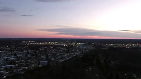 Flying towards a Water Tower Stock Footage 46309383