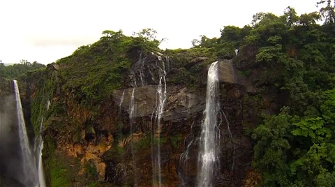 Flying towards waterfall. Stock Footage 51067445
