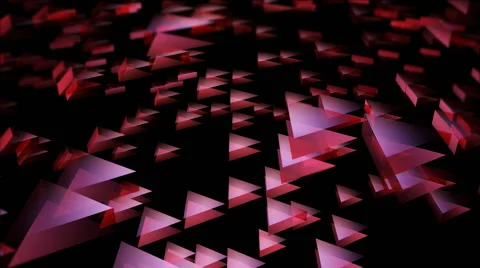 Flying transparent triangle Stock-Footage 46737058