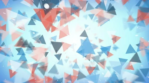 Flying triangles abstract background seamless loop 4k UHD (3840x2160) Stock Footage 61515285