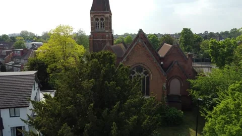 Flying Trough Church Video stock 274944809