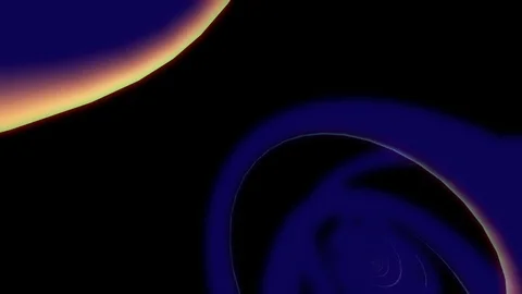 Flying twisted object Stock Footage 97100106