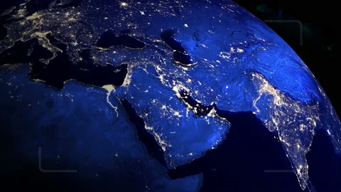 Flying to UAE from many destinations. 動画素材 136244249