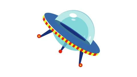 Flying ufo icon animation 動画素材 152563822