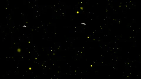 Flying ufo's motion graphics with space background Stock Footage 141170210