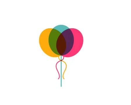 Flying vector festive balloons shiny with glossy balloons for holiday Stock Illustration