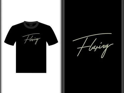 Flying Vector T Shirt Design Stock Illustration