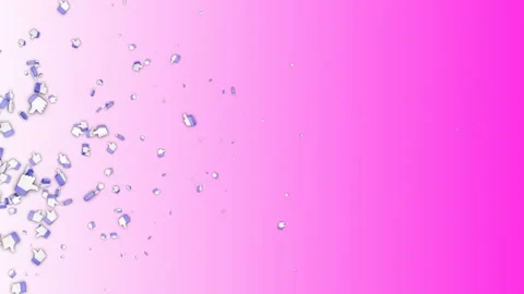 Flying Vertical Thumbs Up Shape Animation, Social Media Reaction, Background, Lo Stock Footage 253651278