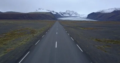 Flying view of highway Stock Footage 106101524