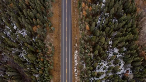 Flying view of highway Stock Footage 107185718