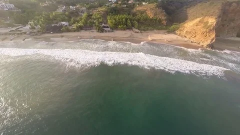 Flying to a virgin beach Video stock 78941058