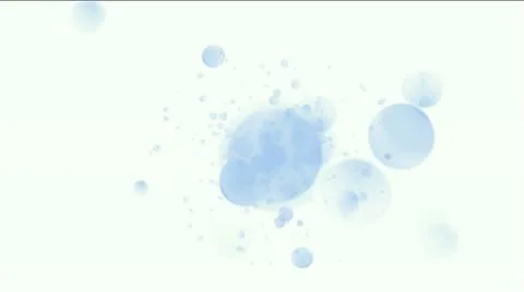Flying water bubbles & blister,pearls & fish roe. Stock Footage