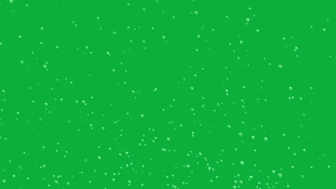 Flying water bubbles green screen motion graphics, 4k, loop Stock Footage 276324273