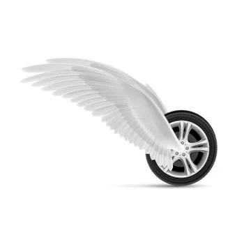 Flying wheel 스톡 일러스트