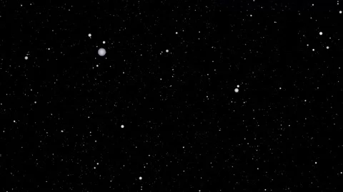 Flying white ball animation Stock Footage 331856730