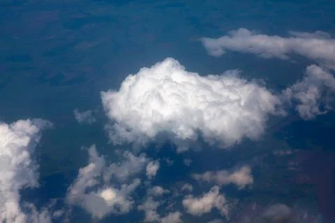 Flying white cloud Stock Photos