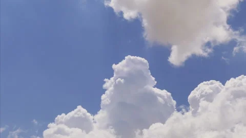 Flying to white cloud in the sky Stock Footage 91980319