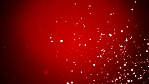 Flying white dots on a red background, promo video Stock Footage 165815441