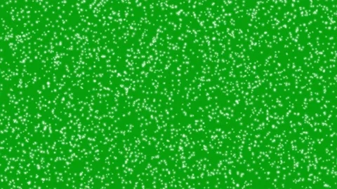 Flying white dust particles motion graphics with green screen background Stock Footage 201859287