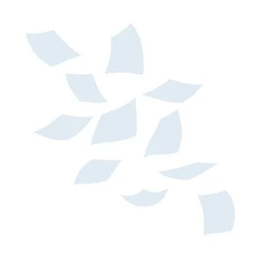 Flying white paper file documents. The element of working Stock Illustration