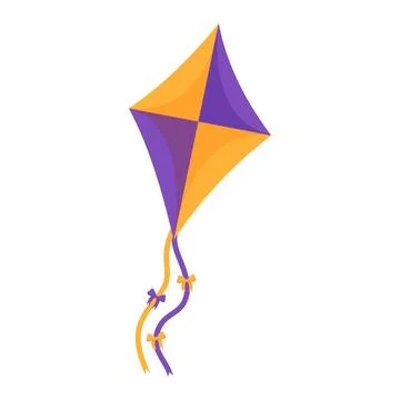 Flying wind kite. Makar Sankranti festival. Wind kite game Stock Illustration