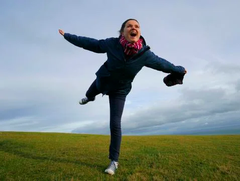 Flying in the wind Stock Photos