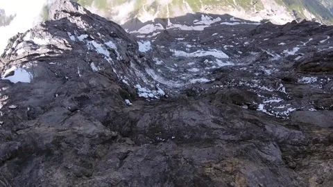 Flying a Wingsuit at 120 MPH, Eiger Mountain, Switzerland - 01 Oct 2018 Stock Footage 205238041