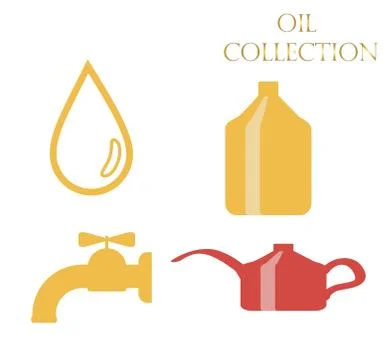 Flying yellow splashes collection  isolated on white background Stock Illustration