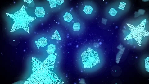 Flyng in the abstract space Stock Footage 129262663