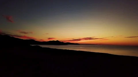 Flyng golden hour Stock Footage 80605816