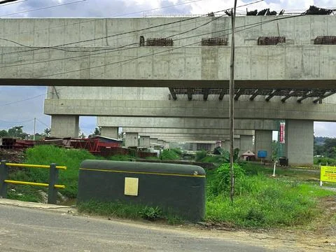 Flyover Bridge Under Construction Stock Photos